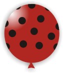 Bolinhas pretas com vermelho